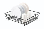 Wire Coated Dish Rack Large - Black