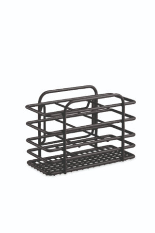 Wire Coated Cutlery Holder - Black