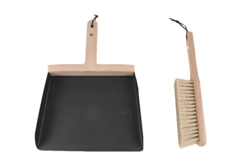 Dustpan & Brush -Beechwood + Iron