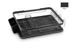 Chrome/Black Dish Rack with Tray