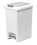 Fairmont 30L Double Opening Pedal Bin Wh/Gy