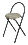 Miami Folding Stool With Back Grey/Sonoma**