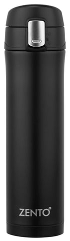 Push Button Vacuum Tumbler  Matt Black 450ml**