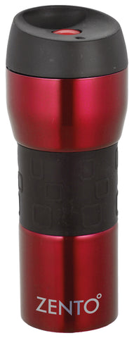 Push Button Silicon Vacuum Tumbler Red 420ml**