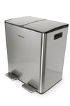 Mayfair 40L Recyle Bin + 3L Internal Food Bin Stainless Steel