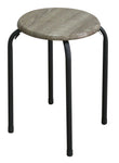 Miami Stacking Stool Grey/Sanoma