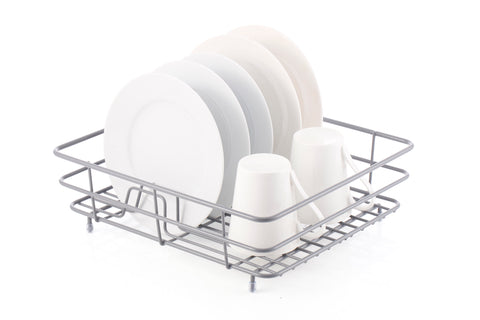 Wire Coated Dish Rack Small - Grey