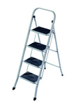 4 Step Ladder With Non-Slip - Grey