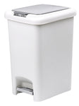 Fairmont 15L Double Opening Pedal Bin Wh/Gy