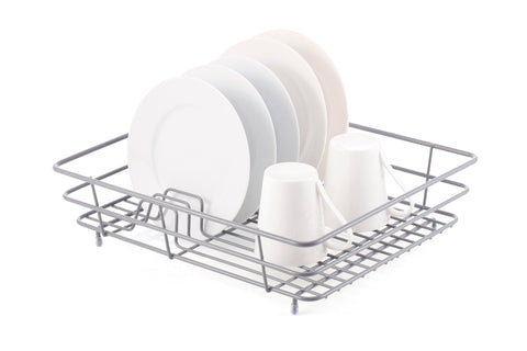 Wire Coated Dish Rack Large - Grey