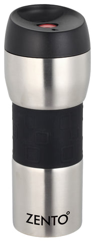 Push Button Silicon Vacuum Tumbler SS 420ml**